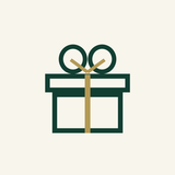 Mystery Gift — green gift box with gold ribbon