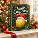 Tennis calendar in a festive gift setting